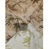 JEMITOP Men’s Stylish Casual Printed Short Sleeve Button Down Shirts Summer Vacation Beach Tropical Hawaiian Shirt(Dark Khaki Leaves)