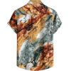 JEMITOP Men’s Stylish Casual Printed Short Sleeve Button Down Shirts Summer Vacation Beach Tropical Hawaiian Shirt(Multicolor Pattern)