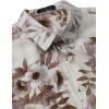 JEMITOP Men’s Stylish Casual Printed Short Sleeve Button Down Shirts Summer Vacation Beach Tropical Hawaiian Shirt(Purple Floral)