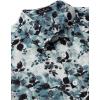 JEMITOP Men’s Stylish Casual Printed Short Sleeve Button Down Shirts Summer Vacation Beach Tropical Hawaiian Shirt(White Blue Floral)