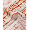 JEMITOP Men’s Stylish Casual Printed Short Sleeve Button Down Shirts Summer Vacation Beach Tropical Hawaiian Shirt(White Orange Striped)