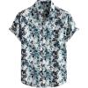 White Blue Floral