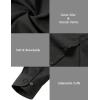 JEMITOP Men’s Stretch Linen-Like Long Sleeve Button Down Shirts Casual Beach Wedding Dress Shirt(Dark Grey)