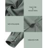 JEMITOP Men’s Stretch Linen-Like Long Sleeve Button Down Shirts Casual Beach Wedding Dress Shirt(Sage Green)