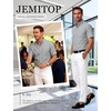JEMITOP Men’s Classic Lightweight Oxford Button Down Shirts Business Casual Slim Fit Short Sleeve Dress Shirt with Pocket(Light Grey)