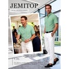 JEMITOP Men’s Classic Lightweight Oxford Button Down Shirts Business Casual Slim Fit Short Sleeve Dress Shirt with Pocket(Mint Green)