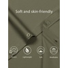 JEMITOP Men’s Stretch Wrinkle-Free Soft Slim Fit Dress Shirts Long Sleeve Formal Wedding Business Casual Button Down Shirt(Army Green)