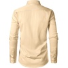 JEMITOP Men’s Stretch Wrinkle-Free Soft Slim Fit Dress Shirts Long Sleeve Formal Wedding Business Casual Button Down Shirt(Khaki)