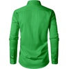 JEMITOP Men’s Stretch Wrinkle-Free Soft Slim Fit Dress Shirts Long Sleeve Formal Wedding Business Casual Button Down Shirt(Shamrock Green)
