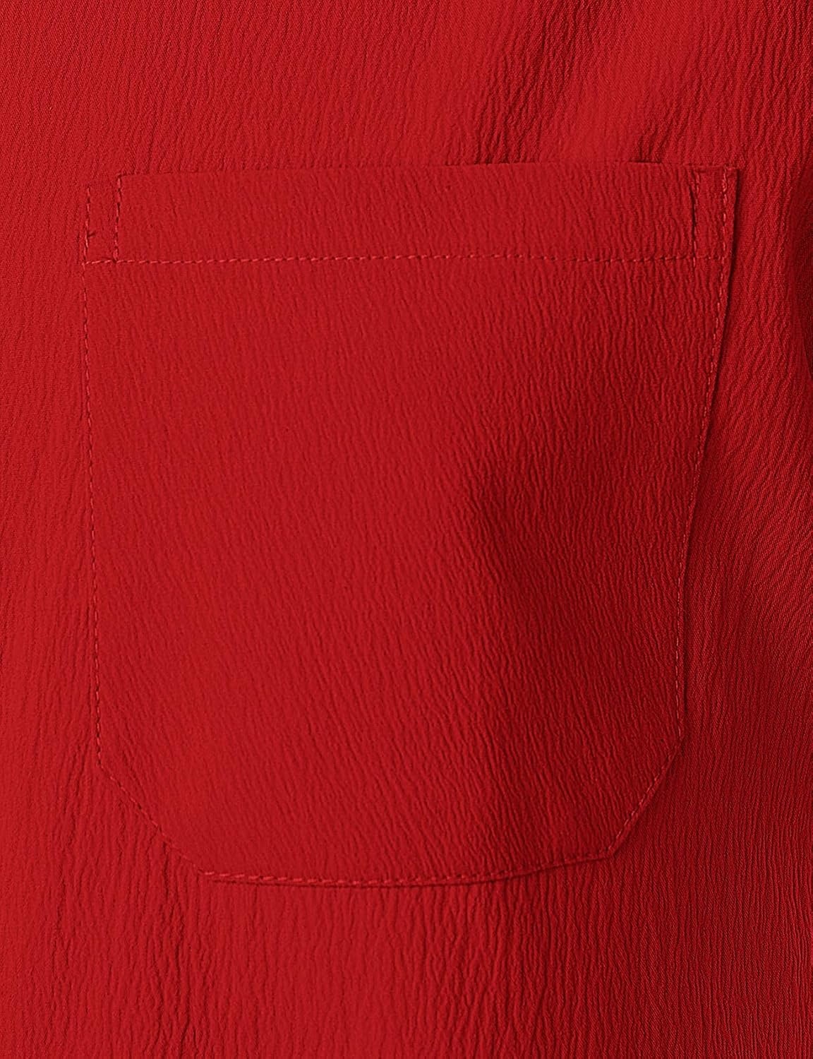 image:imageJEMITOP Mens Stretch Wrinkle Free Short Sleeve Texture Shirt Lightweight Summer Button Down Shirts for Beach VacationRed