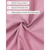 JEMITOP Men’s Stretch Wrinkle Free Short Sleeve Texture Shirt Lightweight Summer Button Down Shirts for Beach Vacation(Dusty Pink)