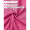 JEMITOP Men’s Stretch Wrinkle Free Short Sleeve Texture Shirt Lightweight Summer Button Down Shirts for Beach Vacation(Hot Pink)