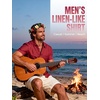 JEMITOP Men’s Linen-Like Soft Short Sleeve Button Down Shirts Lightweight Casual Summer Wedding Beach Vacation Shirt(Red)