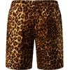 JEMITOP Men’s 2 Piece Set Casual Cotton Stretchy Outfit | Print, Beach, Vacation, Short Sleeve, Button Up, Shirt, Shorts, Summer(Gold Leopard)