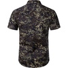 JEMITOP Men’s 2 Piece Set Casual Cotton Stretchy Outfit | Print, Beach, Vacation, Short Sleeve, Button Up, Shirt, Shorts, Summer(Navy)