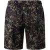 JEMITOP Men’s 2 Piece Set Casual Cotton Stretchy Outfit | Print, Beach, Vacation, Short Sleeve, Button Up, Shirt, Shorts, Summer(Navy)