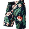 JEMITOP Men’s 2 Piece Set Casual Cotton Stretchy Outfit | Print, Beach, Vacation, Short Sleeve, Button Up, Shirt, Shorts, Summer(Navygreen)