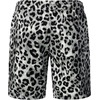 JEMITOP Men’s 2 Piece Set Casual Cotton Stretchy Outfit | Print, Beach, Vacation, Short Sleeve, Button Up, Shirt, Shorts, Summer(White Leopard)