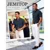 JEMITOP Mens Lightweight Oxford Short Sleeve Shirts | Button Down, Classic, Dress Shirt, Business Casual, Slim Fit, Pocket, Button Down Collar(Navy Blue)