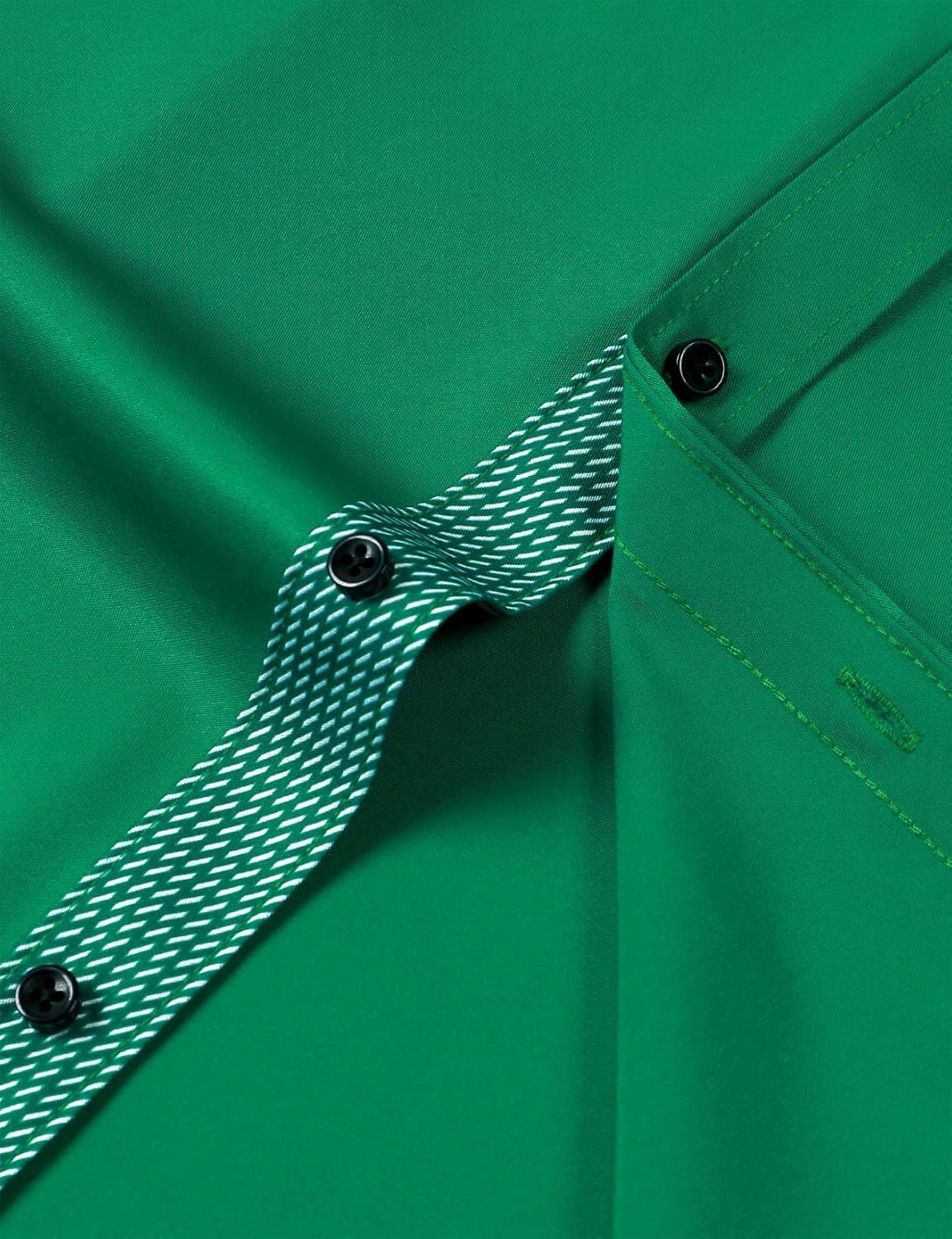 image:imageJEMITOP Mens Stretch MultiUse Dress Shirts Slight Sheen Long Sleeve Button Down Wedding Party Prom TuxedoGreen