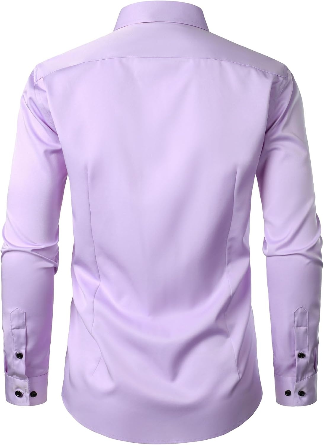 image:imageJEMITOP Mens Stretch MultiUse Dress Shirts Slight Sheen Long Sleeve Button Down Wedding Party Prom TuxedoLavender Purple