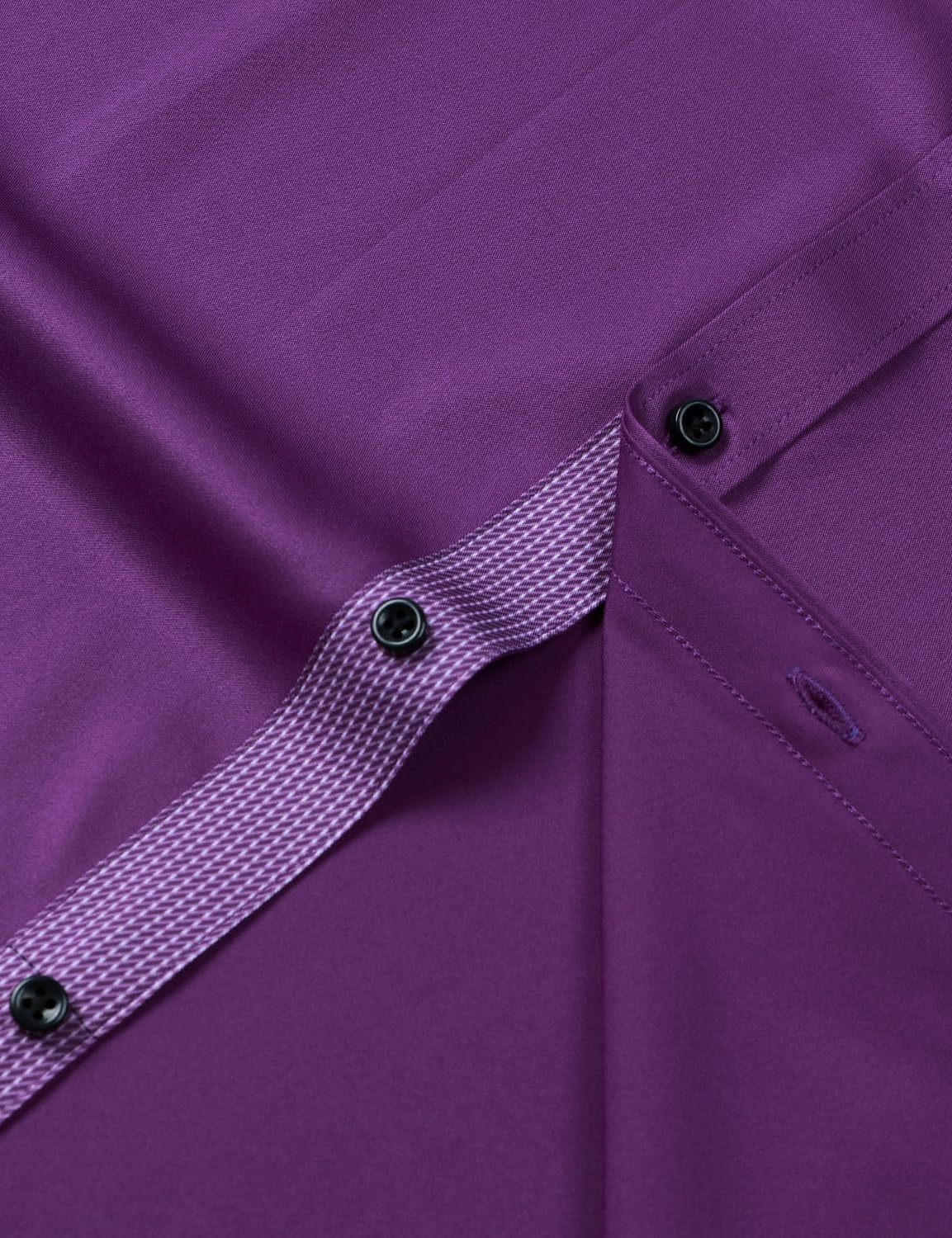image:imageJEMITOP Mens Stretch MultiUse Dress Shirts Slight Sheen Long Sleeve Button Down Wedding Party Prom TuxedoPurple