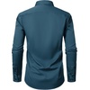 JEMITOP Mens Stretch Multi-Use Dress Shirts | Slight Sheen, Long Sleeve, Button Down, Wedding, Party, Prom, Tuxedo(Dark Blue)