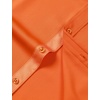 JEMITOP Mens Stretch Multi-Use Dress Shirts | Slight Sheen, Long Sleeve, Button Down, Wedding, Party, Prom, Tuxedo(Orange)