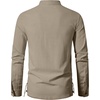 Mens Renaissance Costume Top Pirate Viking Shirt | Long Sleeve, Pure Cotton, Lace Up, Medieval, Tunic, Retro, Vintage, Cosplay, Vampire, Peasant, Knight, Steampunk, Halloween(Khaki)