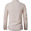 Mens Renaissance Costume Top Pirate Viking Shirt | Long Sleeve, Pure Cotton, Lace Up, Medieval, Tunic, Retro, Vintage, Cosplay, Vampire, Peasant, Knight, Steampunk, Halloween(Light Khaki)