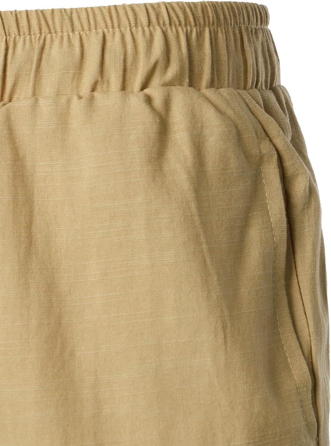 image:imageJEMITOP Mens 2 Piece Outfits Cuban Shirt and Pants SetKhaki