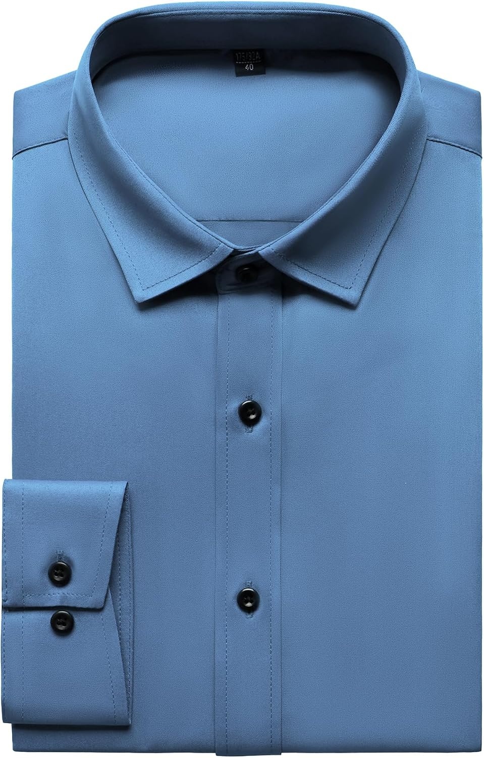 image:imageJEMITOP Mens Stretch Wrinkle Free Dress ShirtsClassic Blue