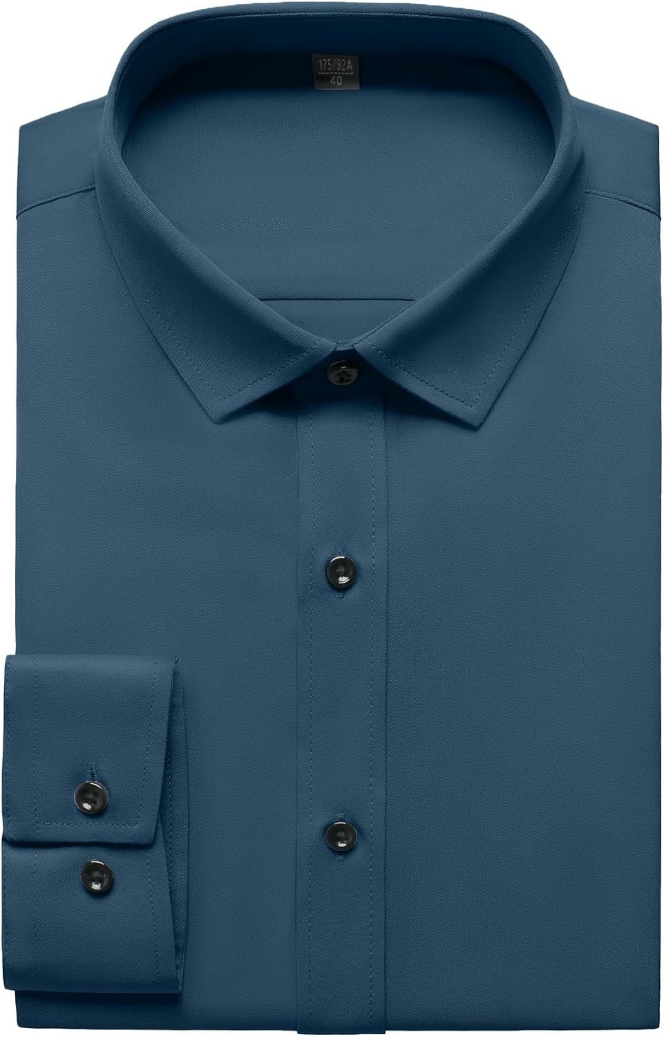 image:imageJEMITOP Mens Stretch Wrinkle Free Dress ShirtsDark Blue