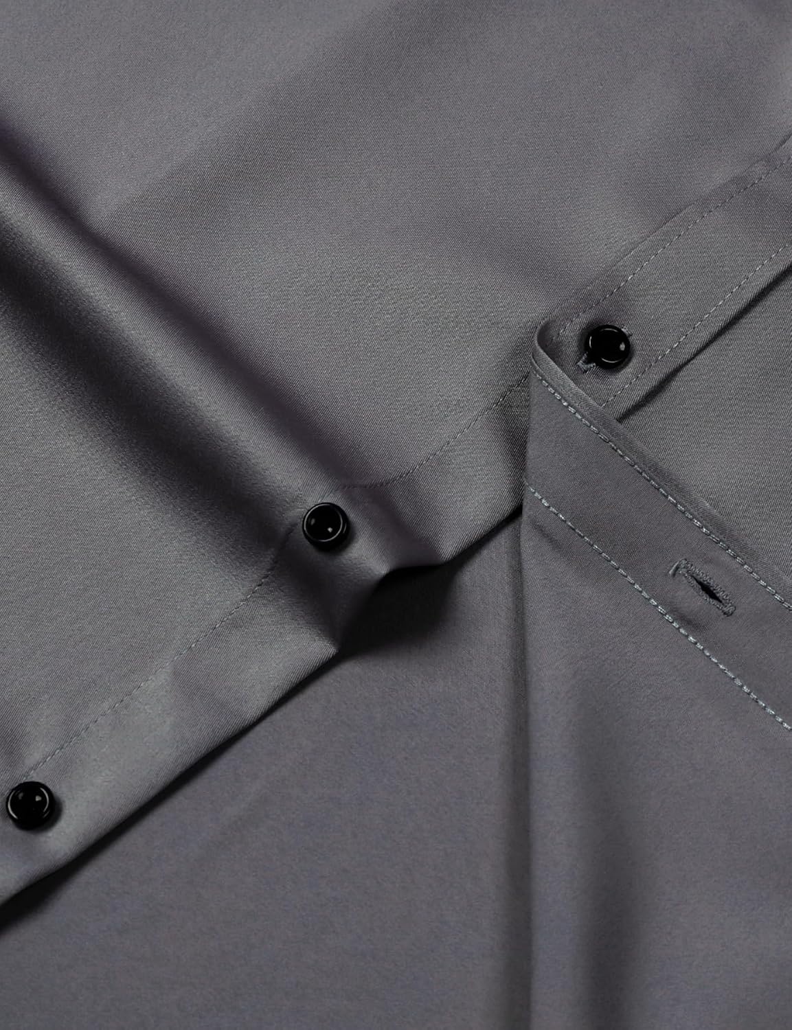 image:imageJEMITOP Mens Stretch Wrinkle Free Dress ShirtsDark Grey