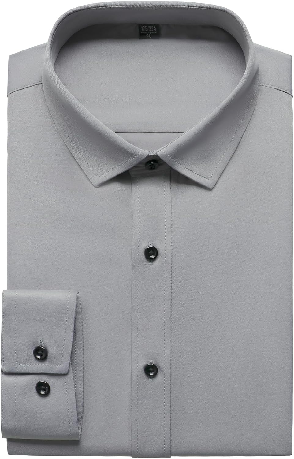 image:imageJEMITOP Mens Stretch Wrinkle Free Dress ShirtsGrey