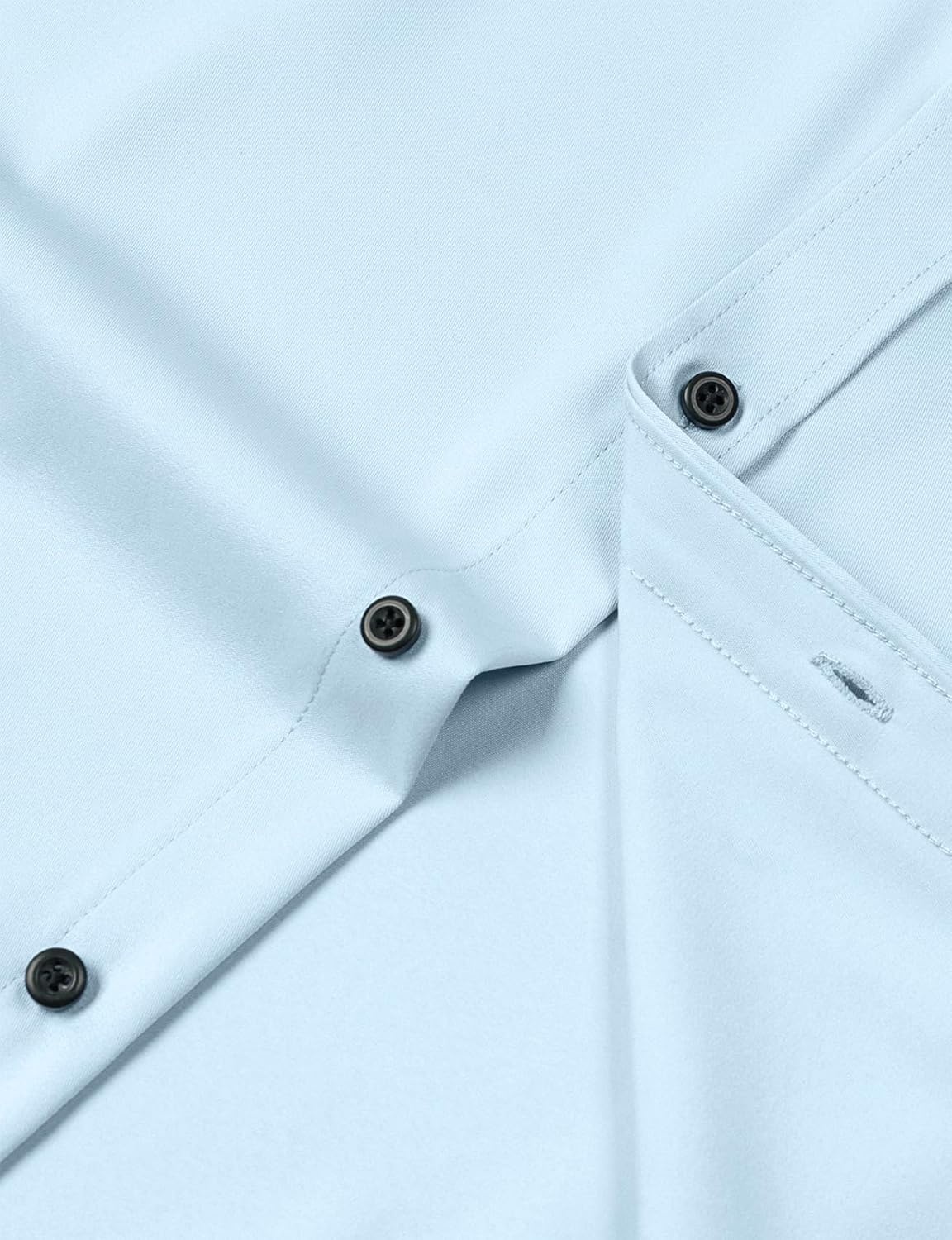 image:imageJEMITOP Mens Stretch Wrinkle Free Dress ShirtsLight Blue