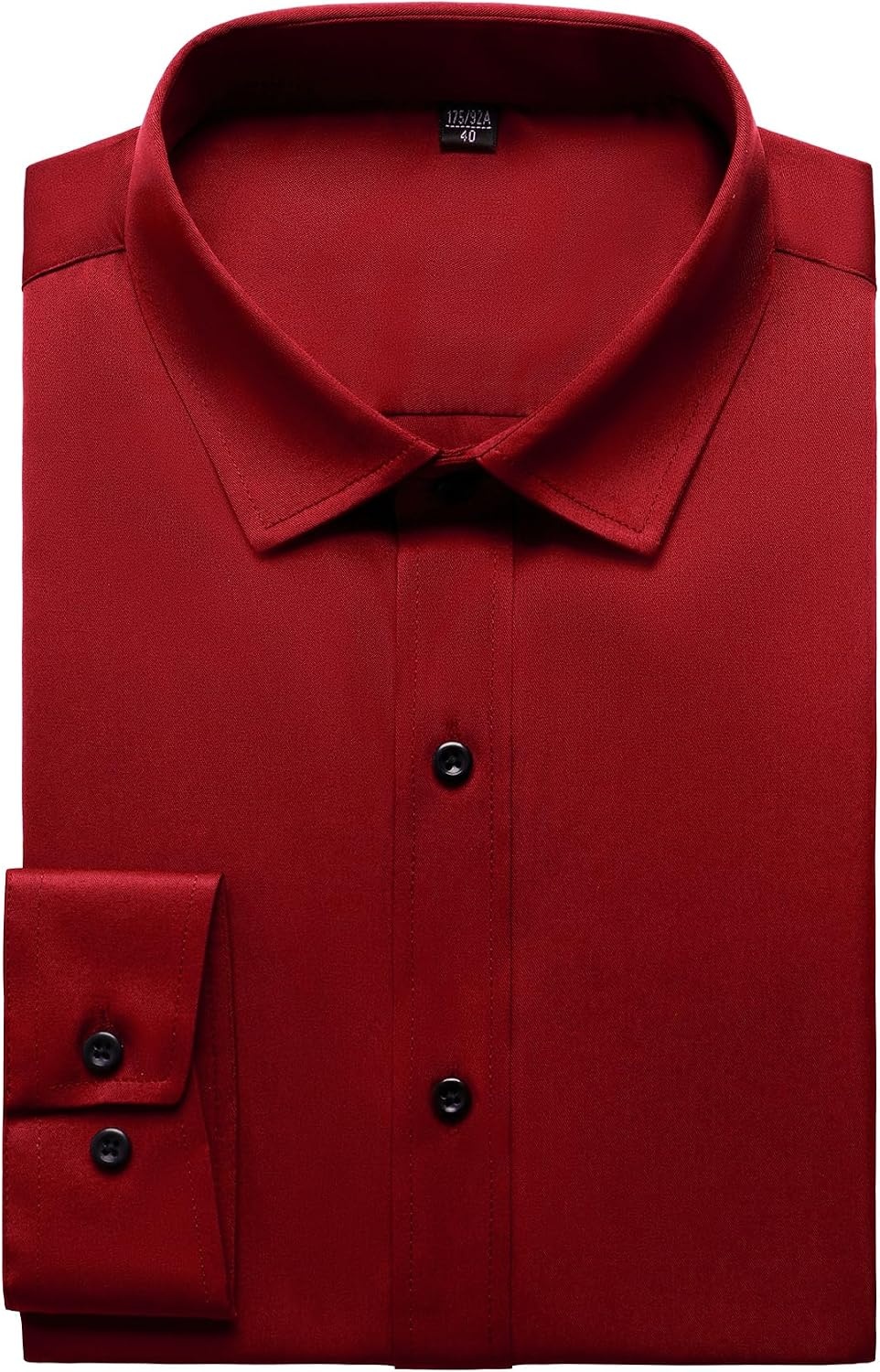 image:imageJEMITOP Mens Stretch Wrinkle Free Dress ShirtsRed
