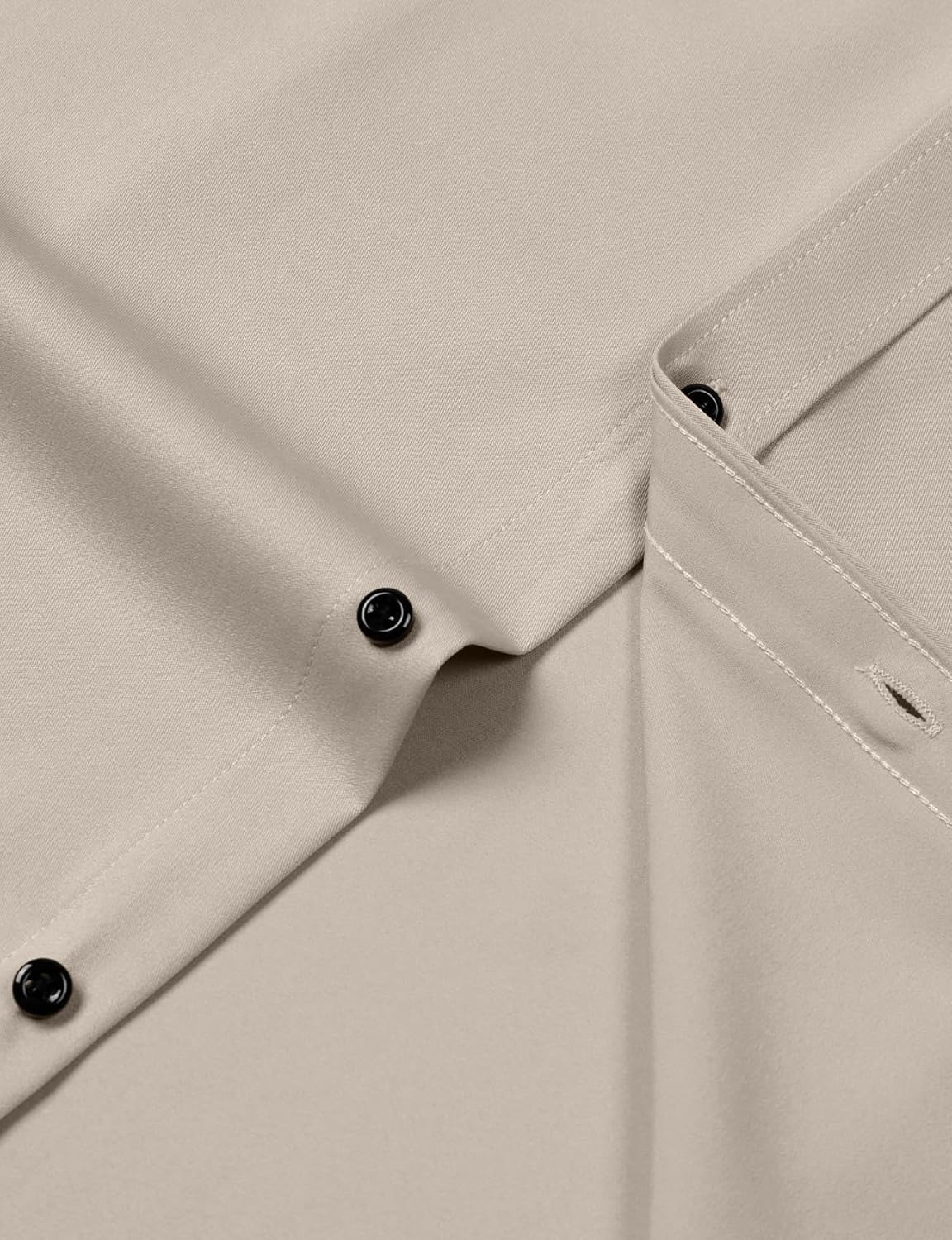 image:imageJEMITOP Mens Stretch Wrinkle Free Dress ShirtsTan