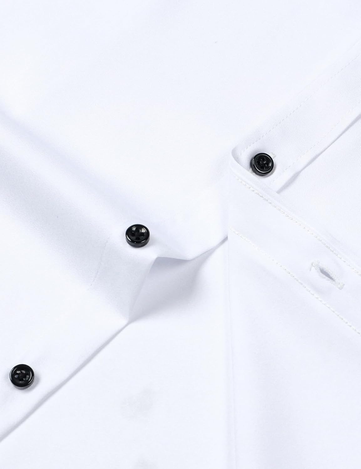 image:imageJEMITOP Mens Stretch Wrinkle Free Dress ShirtsWhite