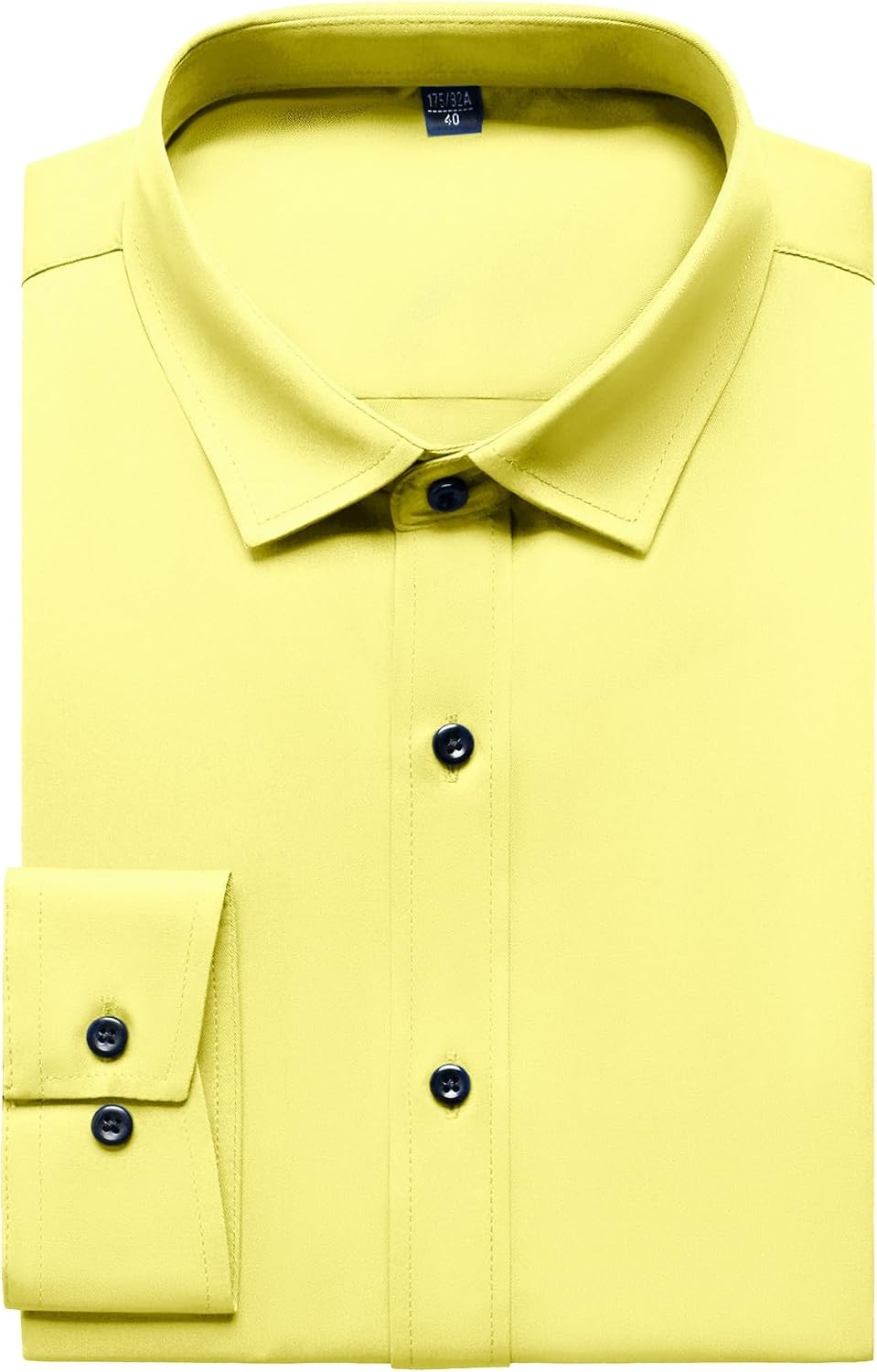 image:imageJEMITOP Mens Stretch Wrinkle Free Dress ShirtsYellow