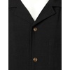 JEMITOP Men’s 2 Piece Outfits Cuban Shirt and Pants Set(Black)