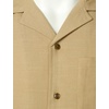 JEMITOP Men’s 2 Piece Outfits Cuban Shirt and Pants Set(Khaki)