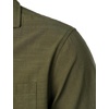 JEMITOP Men’s 2 Piece Outfits Cuban Shirt and Pants Set(Olive Green)