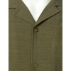 JEMITOP Men’s 2 Piece Outfits Cuban Shirt and Pants Set(Olive Green)