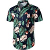 JEMITOP Men’s 2 Piece Set Casual Cotton Stretchy Outfit(Navygreen)