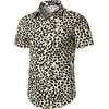 JEMITOP Men’s 2 Piece Set Casual Cotton Stretchy Outfit(Sand Leopard)