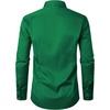 JEMITOP Mens Stretch Wrinkle Free Dress Shirts(Green)