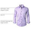 JEMITOP Mens Stretch Wrinkle Free Dress Shirts(Lavender Purple)