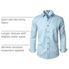 JEMITOP Mens Stretch Wrinkle Free Dress Shirts(Light Blue)