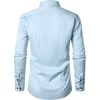 JEMITOP Mens Stretch Wrinkle Free Dress Shirts(Light Blue)